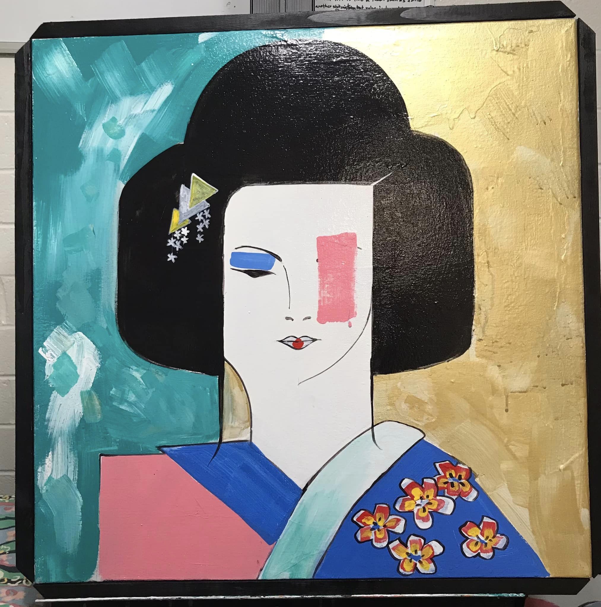 Geisha Greetings Canvas Print