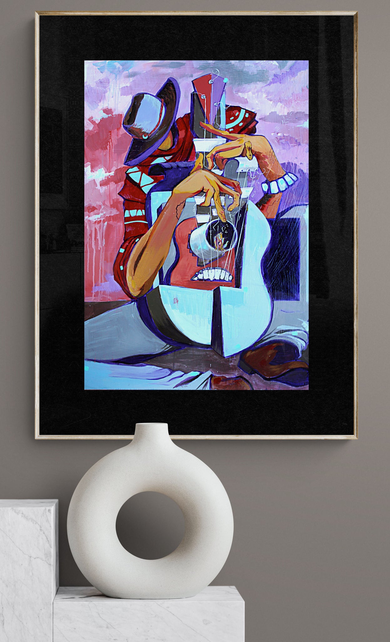 Picassos Guitarist - Canvas