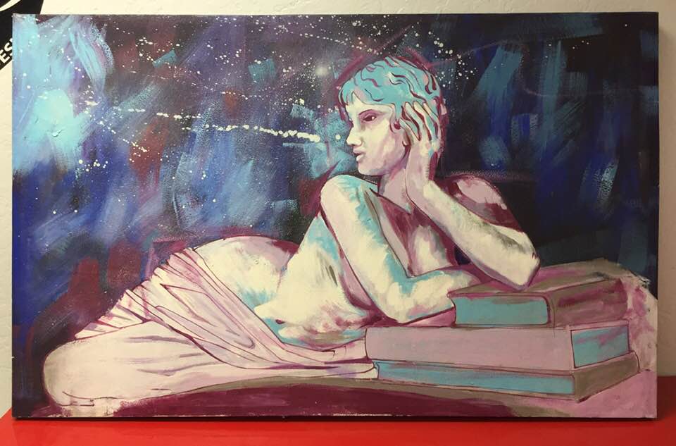 Lady Lays in Space