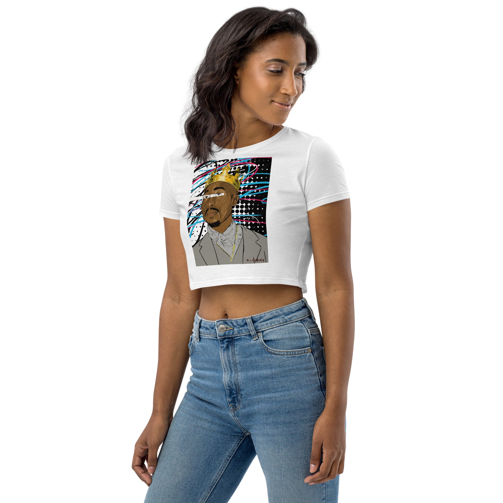 All Eyes on Me 2pac Organic Crop Top