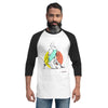 3/4 sleeve raglan shirt Triangle choke