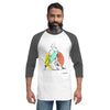 3/4 sleeve raglan shirt Triangle choke