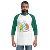 3/4 sleeve raglan shirt Triangle choke