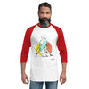 3/4 sleeve raglan shirt Triangle choke