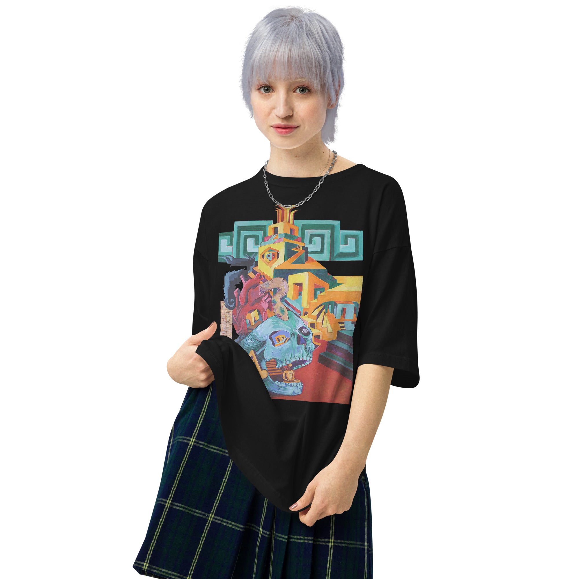 Heart, Skull Maze  Uni Sex t-shirt