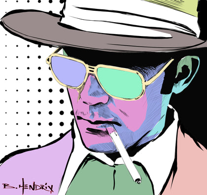 Hunter S. Thompson Series # 1 Pop Art - Canvas