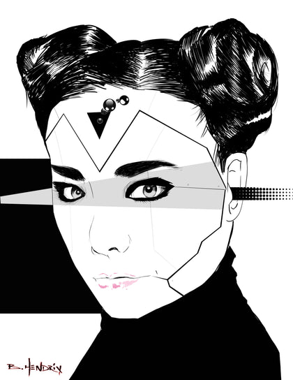 Bjork Pop Art - Canvas