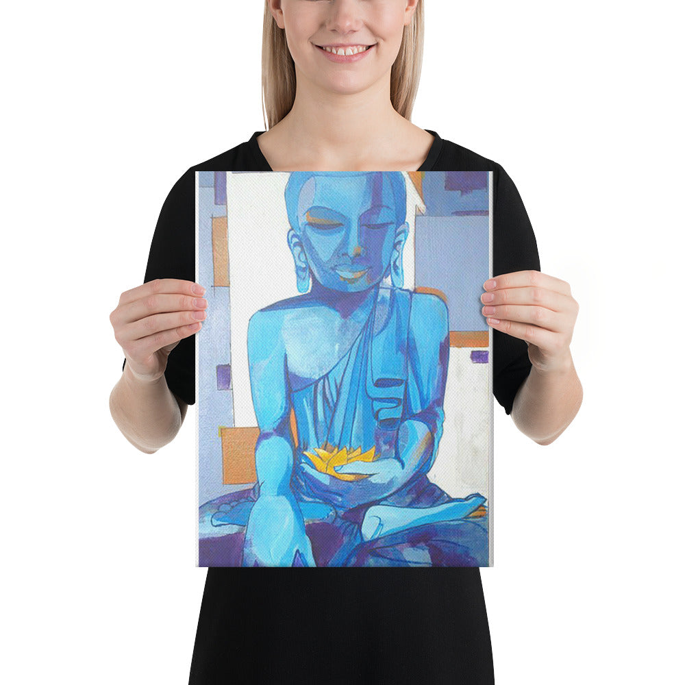 Blue Buddha - Canvas